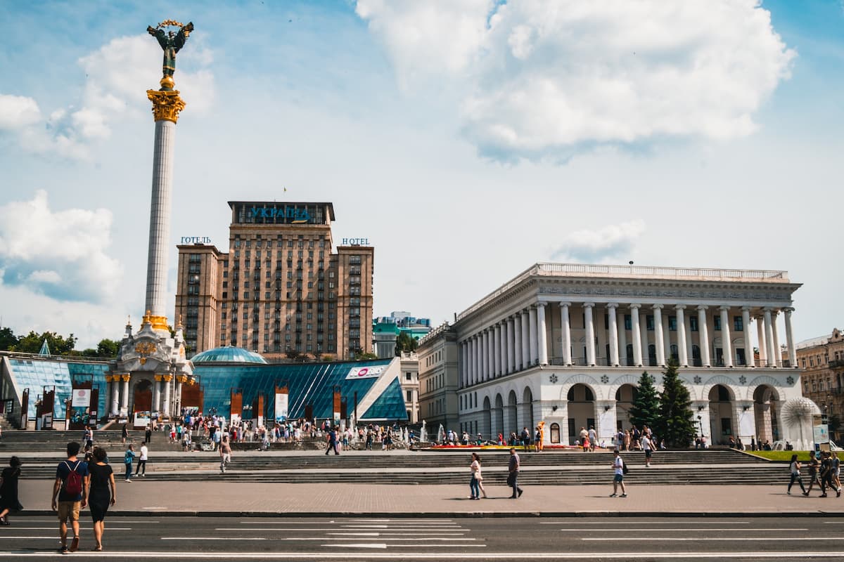 Praça da Independência em Kiev