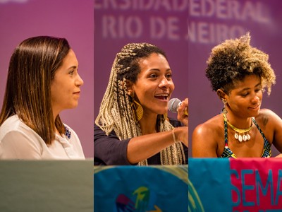 Da esquerda para direita: Fernanda Cruz, Danieli Balbi e Giovana Xavier.